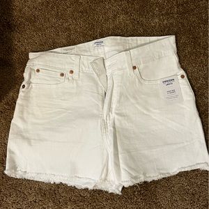 White Denison Shorts